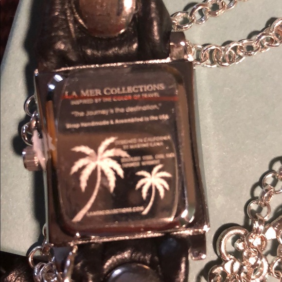 La Mer black charm wrap bracelet NWOT in box - Picture 3 of 6